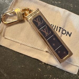 Louis Vuitton Black and Gold Key Holder